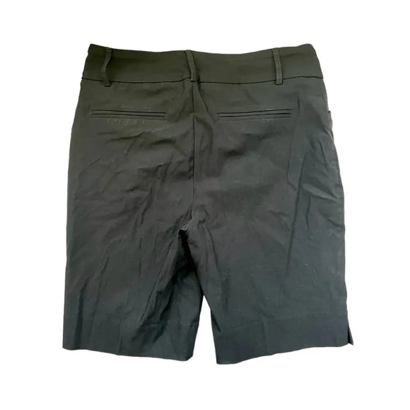 Hilary Radley black Bermuda shorts Mid Rise casual preppy summer minimalist - Picture 3 of 7